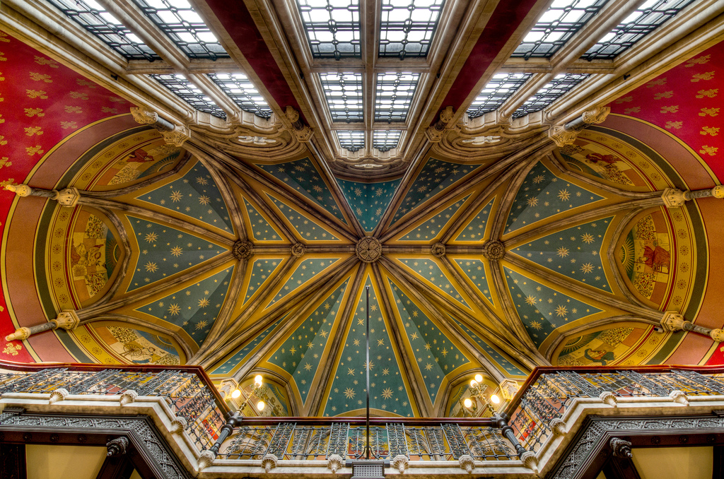 Glorious photo for the cieling of St Pancras Renaissance hotel