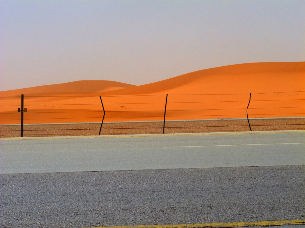 Road in the desert minimal image