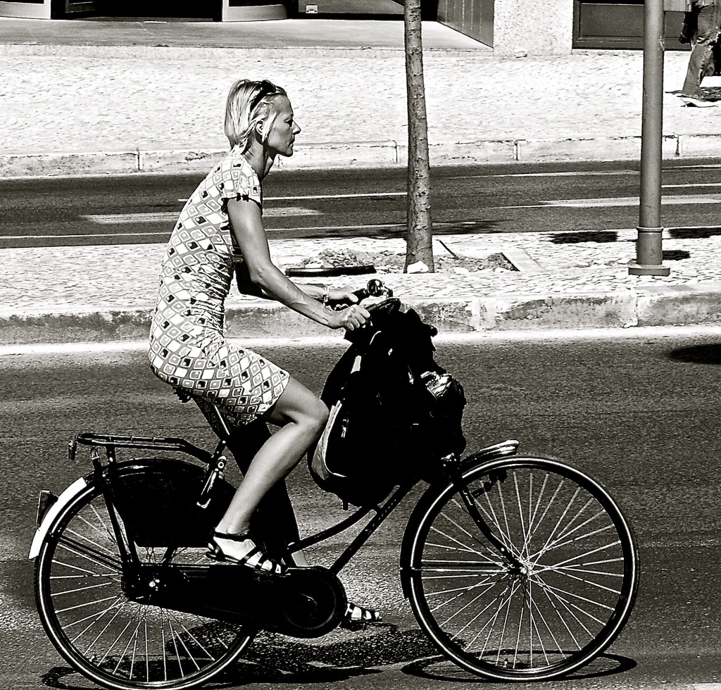 Women in a bike